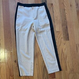 Club Monaco Cream and Black Trousers